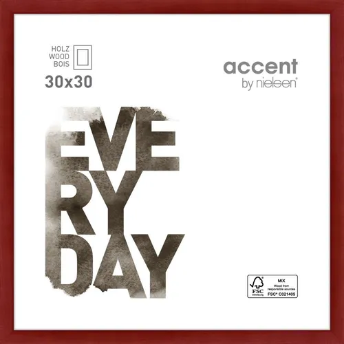 Zoom Holzrahmen 30x30 cm rot