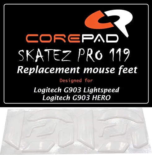 Corepad Skatez PRO 119 Ersatz Mausfüße kompatibel mit Logitech G903 Lightspeed
