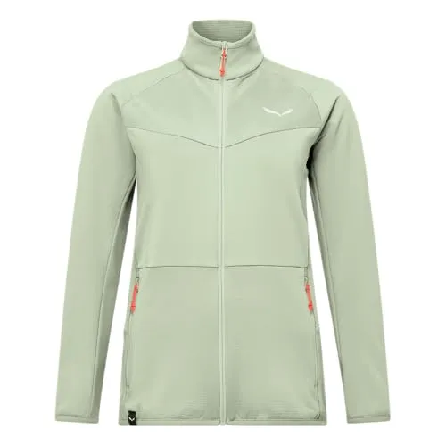 Salewa Damen Puez Cammino PL Jacke XL in Grün - Leichte und warme Trekkingjacke für Damen aus hochwertigem POLARLITE GRID, ideal für Outdoor-Aktivitäten.