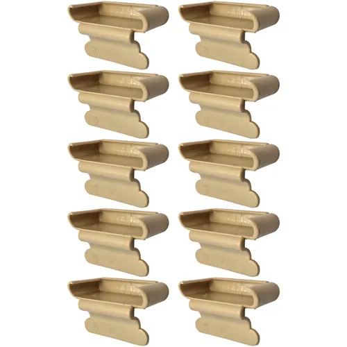 10x Lattenhalter Einfach 53 x 8 mm Kunststoff für Lattenrost Metallrahmen Bett