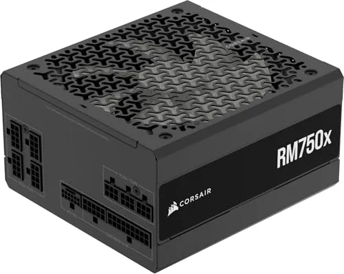 Corsair RMx Series RM750x - 750 Watt ATX 3.0 Netzteil, 80 PLUS GOLD zertifiziert und vollständig modular für optimale Effizienz