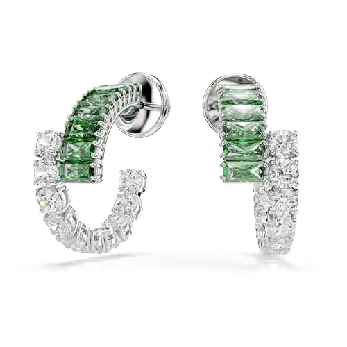 Swarovski Matrix Kreolen in grün von Swarovski