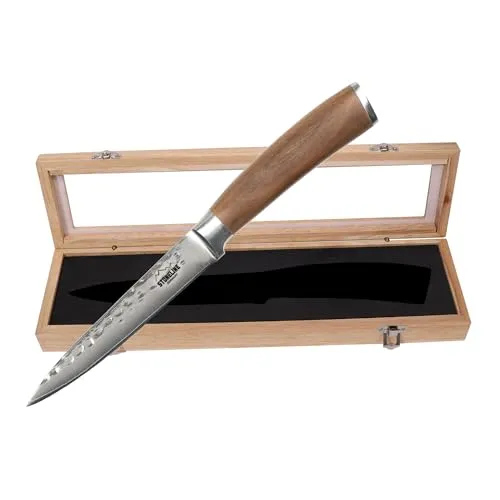 STONELINE Hammerschlag Damastmesser 12 cm