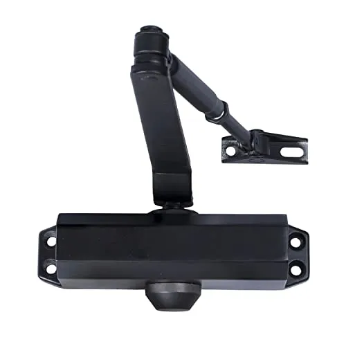 Geschlossen Türen mit Feststeller für Stärke 3. Schwarz (80/100 cm Türen.)