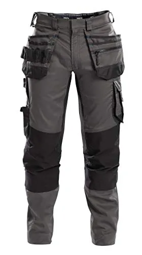 FLUX Arbeitshose mit Stretch und Holstertaschen, Größe 48 - Arbeits- & Schutzkleidung, ideal für Handwerker mit verstellbaren Cordura® Kniepolstertaschen und 4-Wege-Stretch für optimale Beweglichkeit.