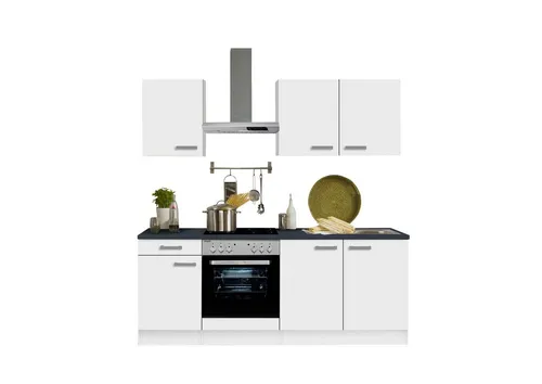 OPTIFIT Küchenzeile Odense, Breite 210 cm, mit 28 mm starker Arbeitsplatte, mit Besteckeinsatz