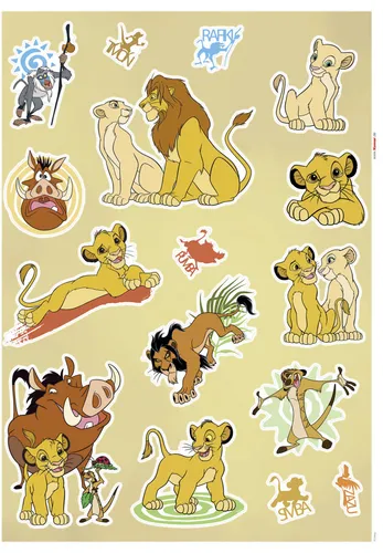 Komar Dekosticker Lion King Circle of 50 x 70 cm