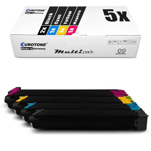 5x Toner f�r Sharp MX-C 310 311 312 380 381 400 401 402 SC P, MXC-38 GT CMYK