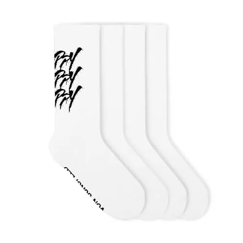 von Jungfeld Tennissocken für Damen & Herren in Gr. 35-46 - Sportsocken (Crew Socks) aus Bio-Baumwolle (DE/NL/SE/PL, Numerisch, 36, 40, Regular, Regular, Weiß (2er Set))