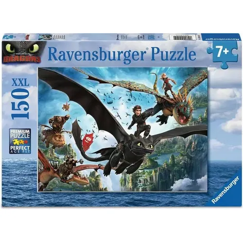 Ravensburger 04141 Drachen und Helden Puzzle Teileanzahl 150 XXL