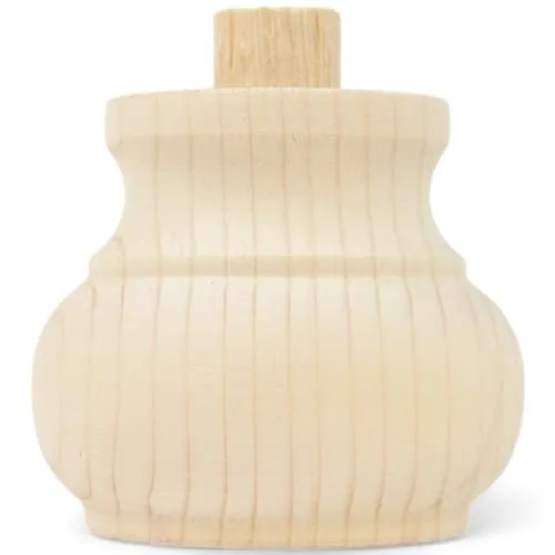 Holzando Holzfüße für Möbel aus Fichte ø87 - naturbelassenes Holz - ideal für Restauration & Reparatur - Möbelfüße Holz in Verschiedene Größen & Materialien erhältlich