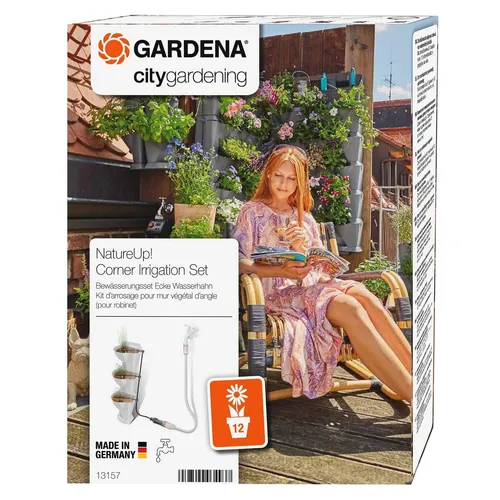 Gardena 13157-20 NatureUp! Bewässerungsset Ecke Wasserhahn wassersparend