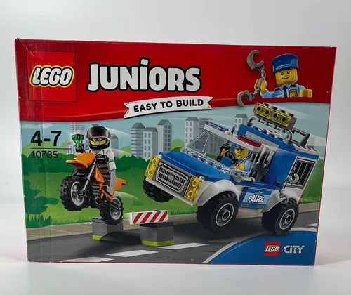 Lego City Junior 10735 - Polizei auf Verbrecherjagd - LEGO Komplette Sets & Packs mit 2 Minifiguren, ideal für Kinder von 4-7 Jahren, fördert kreatives Spielen und Teamarbeit.