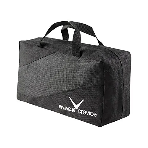 BLACK CREVICE Kulturbeutel I Kulturbeutel zum Aufhängen I Kosmetiktasche mit Spiegel I Kulturtasche mit 3 Innentaschen mit Reißverschluss I abnehmbares Fach mit 4 Taschen I 27x8x12cm