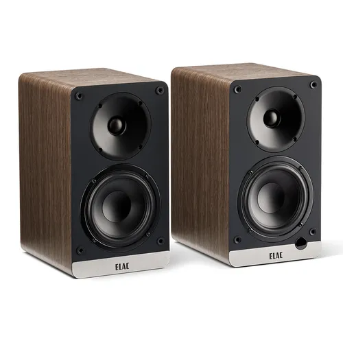 Elac ConneX DCB41 - Aktives Lautsprecher-Paar in Walnuss - Lautsprecher-Systeme mit modernem Design und vielseitigen Anschlussmöglichkeiten, ideal für beeindruckenden Sound bei Musik und TV. Perfekte Kombination aus Klangqualität und Benutzerfreundlichkeit.