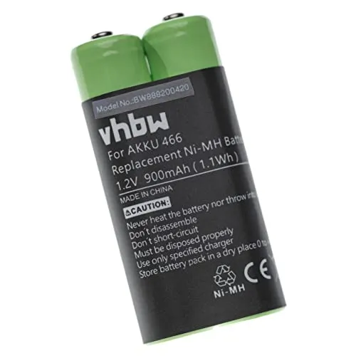 vhbw Akku kompatibel mit Grundig Digta 420, 422 Diktiergerät (900mAh, 1,2V, NiMH)