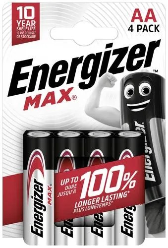 Energizer Max Mignon (AA)-Batterie Alkali-Mangan 1.5V 4St.