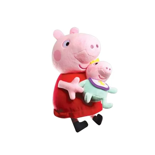 Peppa Wutz mit Baby, 33 cm – Kuscheltier von Bandai Namco