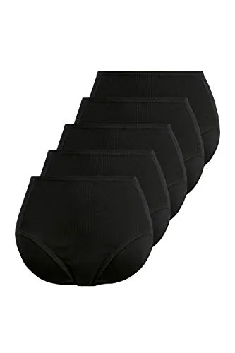 PETITE FLEUR Damen Taillenslip aus Pikee im Multipack in schwarz von Petite Fleur