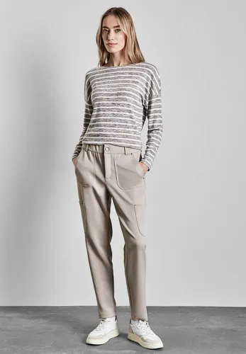 STREET ONE Cargohose mit Stretchanteil in beige von Street One