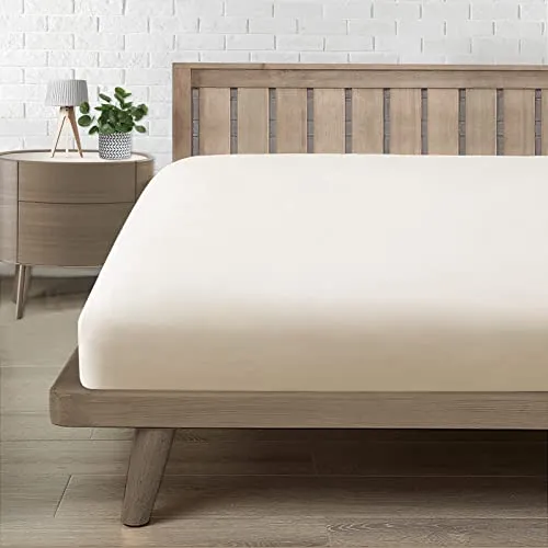 Spannbettlaken 160x200cm, Bettlaken 160x200 bis 30cm - Oeko-Tex Zertifiziert - Premium 100% Mikrofaser Weiches Spannbetttuch Leintuch Ganzjährig - Beige