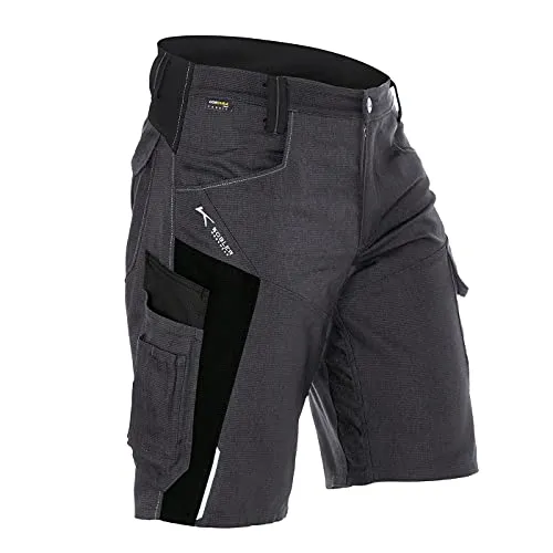 Kübler BODYFORCE Shorts anthrazit/schwarz Form 2425 Größe 48 - Hochwertige Shorts mit CORDURA für extreme Robustheit, ergonomischer Schnitt für optimale Bewegungsfreiheit und viele praktische Taschen für Werkzeuge und Smartphone.
