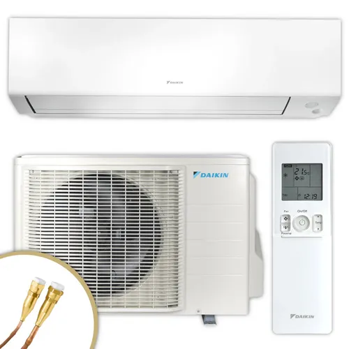 DAIKIN Thermoflux Split-Klimagerät FTXM25A + RXM25A - Effizientes Klimagerät für Räume bis 30 m², mit WiFi-Steuerung und flüsterleisem Betrieb. Die Perfera A-Serie bietet höchste Energieeffizienz und schnellen Komfort durch Heiz-Boost-Funktion.