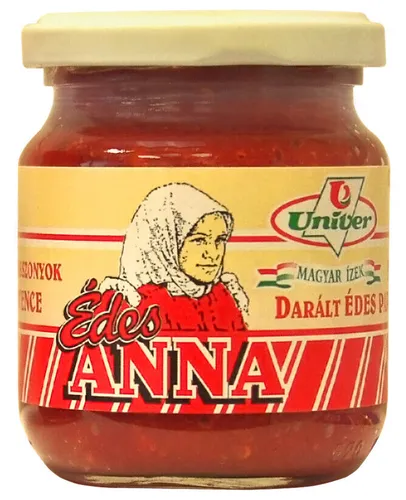 Édes Anna mildes Paprikapürree 200g - Original aus Ungarn - Haltbares Paprikapürree aus Ungarn, ideal für leckere Gerichte und verleiht jedem Essen eine milde Note. Perfekt für die Küche!