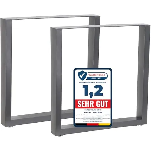 Melko 2er Set Tischbeine aus Stahl 70 x 72 cm von Melko