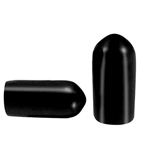 Stück Schraubgewinde-Schutzkappen, Innendurchmesser 5,5 mm, PVC-Gummi, Rundrohr, Bolzenkappe, Kunststoff-Endkappe, schwarze Gewindeschützer 50