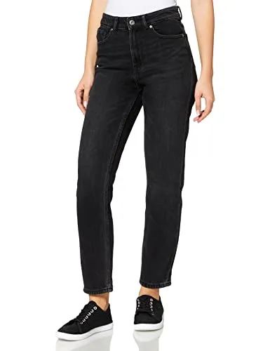 ONLY Damen Jeans 15235780 Black Denim 26-32 - Jeans für Frauen im Straight Fit, High Waist und knöchellang. Hergestellt aus weichem, elastischem Material für optimalen Tragekomfort.