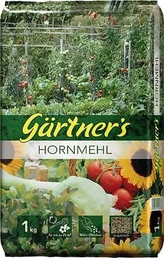 Gärtners Hornmehl 1 kg Naturdünger Stickstoffdünger Organisch Gartendünger