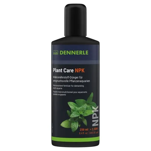 Dennerle Plant Care NPK, 250 ml - Makronährstoff-Dünger für anspruchsvolle Pflanzenaquarien