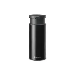 Brabantia Profile Seifenspender 200 ml - Matt Black - Eleganter Seifenspender aus Metall und Kunststoff, ideal für Handhygiene und modernes Badezimmerdesign. Mit 200 ml Kapazität für Seife, Shampoo und Lotionen.
