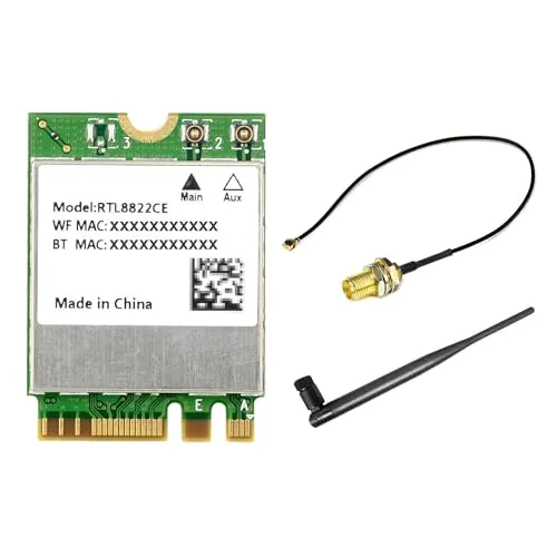 Waveshare RTL8822CE Wireless NIC, 2.4G/5GHz Dual-Band WiFi 5, BT5.0, High Speed and Low Latency, RTL8822CE-CG Core, High Speed Wireless Card