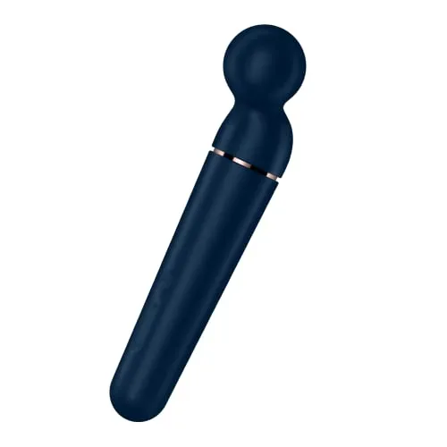 Satisfyer Planet Wand-er Massagestab | 60 Vibrationsmodi | Massagegerät stark & leise | Wasserfest (IPX7) | Nacken Schulter Rücken | 30,5 cm Vibrator Sex-Spielzeug in Blau