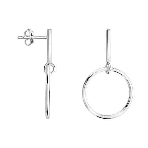 SOFIA MILANI - Damen Ohrringe 925 Silber - Ohrstecker als Kreis Stab - 20521
