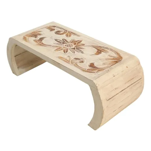 Oriental Galerie Beistelltisch Couchtisch Opiumtisch Brücke Blumentisch Betttisch Laptoptisch Neues Modell Weiß Mittel