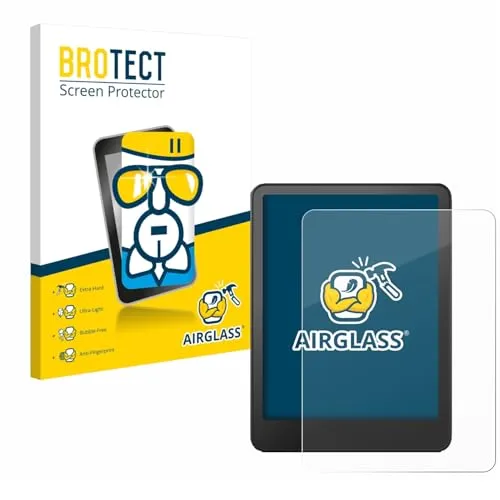 BROTECT Schutzglas für Amazon Kindle Paperwhite 2024 (12. Gen.) Schutzfolie Panzer Folie Glas Displayschutz Made in Germany [ 9H, Anti-Fingerprint]