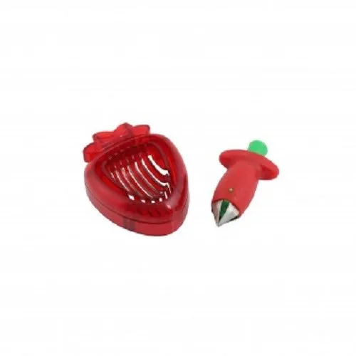 Erdbeer-Set mit Entstrunker u. Schneider