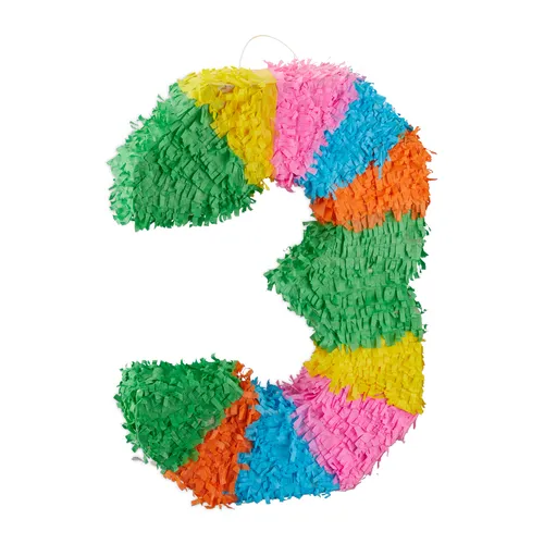 Pinata geburtstag bunt Papier Pinata Zahl Zahlen Piñata Geburtstags Piñata