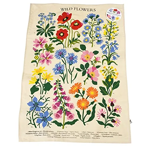 Geschirrtuch »Wilde Blumen«.