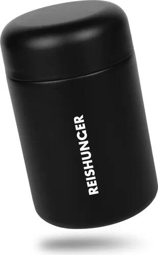 Reishunger Thermobehälter – 600 ml Fassungsvermögen – Thermobehälter mit integriertem Löffel – Hält bis zu 6 Stunden warm oder kalt – Auslaufsicher