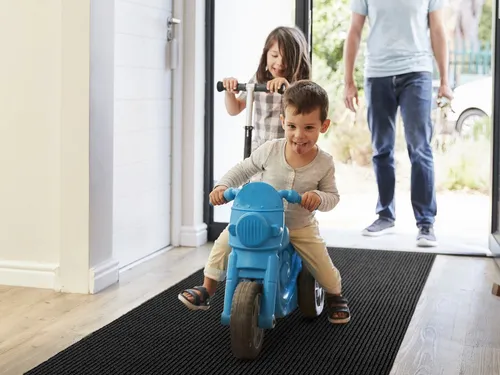 Primaflor-Ideen in Textil Läufer Schmutzfangläufer GIN, Made in Belgium, rechteckig, Höhe: 6 mm, Schmutzfangmatte, meliert, gesteift, strapazierfähig, rutschhemmend