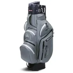 Big Max Dri Lite Tour Cartbag grau/schwarz/lime - Golf Trolleybag mit wasserdichtem Design, ideal für anspruchsvolle Golfer, die auch bei schlechtem Wetter spielen möchten.