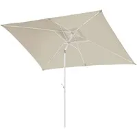 Svita Sonnenschirm 3x2m - Rechteckiger Balkonschirm mit Kurbel - Sonnenschirm 3x2m für optimalen Schatten im Outdoor-Bereich. Mit robustem Rahmen, neigbar bis 30° und praktischem Kurbelmechanismus für einfache Handhabung.