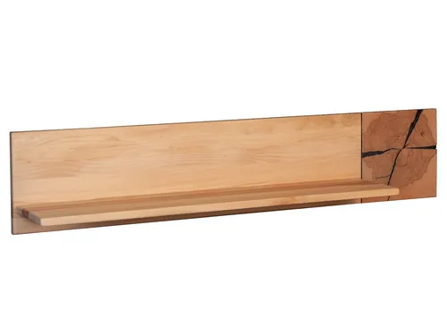 Wandregal 124cm aus Massivholz Kernbuche - Modern & Vielseitig - Elegantes Wandregal aus geölter Kernbuche, ideal für jeden Raum. Mit einer Breite von 124 cm bietet es Platz für Bücher und Deko. Hochwertige Verarbeitung für langlebigen Einsatz.
