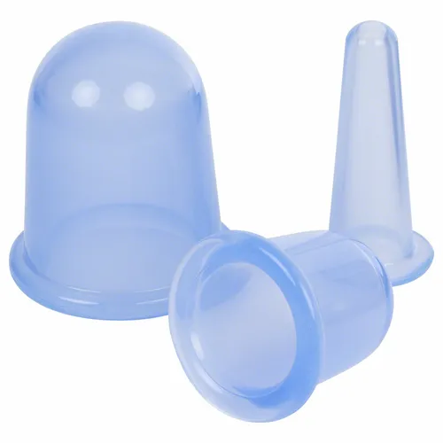 Cup-Set aus Silikon Saugglocke Cupping Cups Beauty Massage 3-tlg.