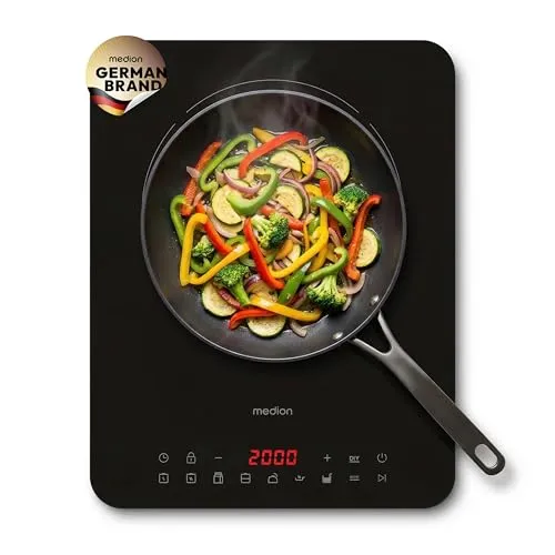 MEDION IC10S Induktionskochplatte – 2100 Watt, 8 Automatikprogramme
