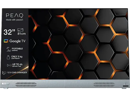 PEAQ PTV 32GH-5024C-BL Portable LED TV (Flat, 32 Zoll / 80 cm, HD-ready, SMART TV)